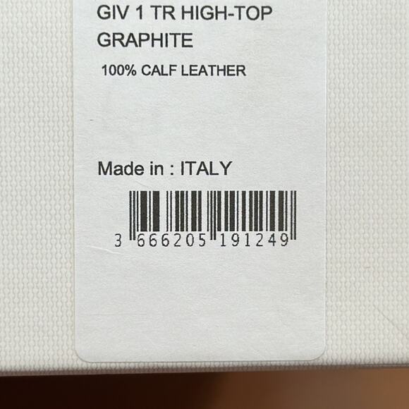 Givenchy Men's GIV 1 High Top Combo Sneakers Size 41 - Picture 13 of 13